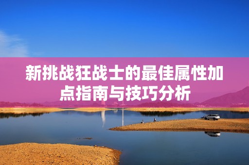 新挑战狂战士的最佳属性加点指南与技巧分析