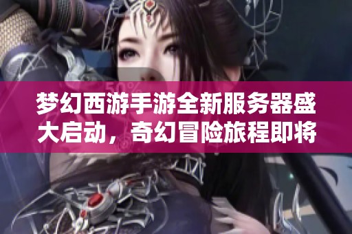 梦幻西游手游全新服务器盛大启动，奇幻冒险旅程即将开启！