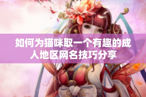 如何为猫咪取一个有趣的成人地区网名技巧分享