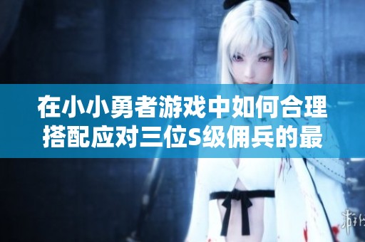 在小小勇者游戏中如何合理搭配应对三位S级佣兵的最佳策略解析