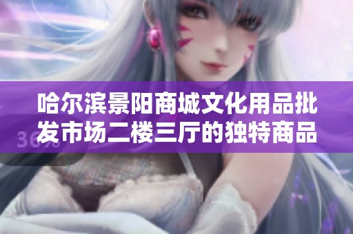 哈尔滨景阳商城文化用品批发市场二楼三厅的独特商品和购物体验介绍