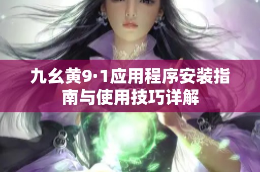 九幺黄9·1应用程序安装指南与使用技巧详解