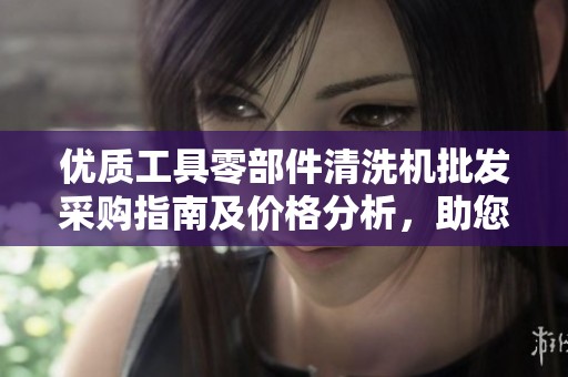 优质工具零部件清洗机批发采购指南及价格分析，助您找到最合适的清洗设备