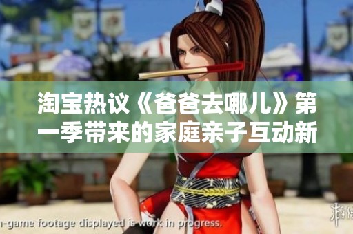 淘宝热议《爸爸去哪儿》第一季带来的家庭亲子互动新体验与社会影响分析