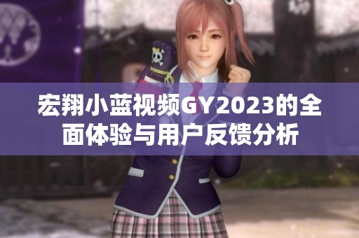 宏翔小蓝视频GY2023的全面体验与用户反馈分析
