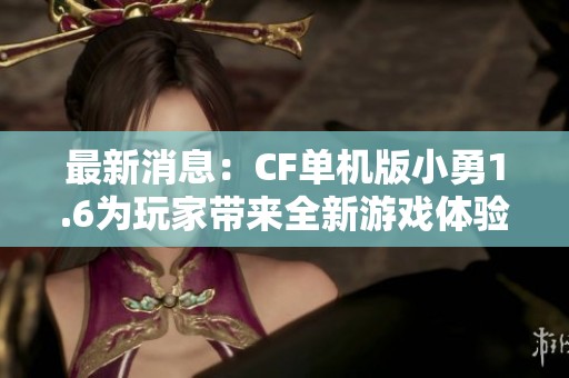 最新消息：CF单机版小勇1.6为玩家带来全新游戏体验和乐趣