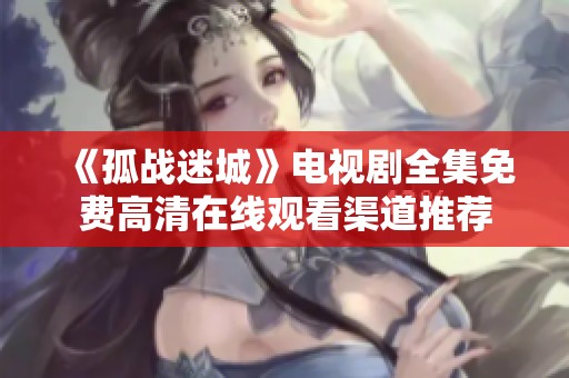 《孤战迷城》电视剧全集免费高清在线观看渠道推荐