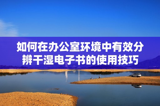 如何在办公室环境中有效分辨干湿电子书的使用技巧