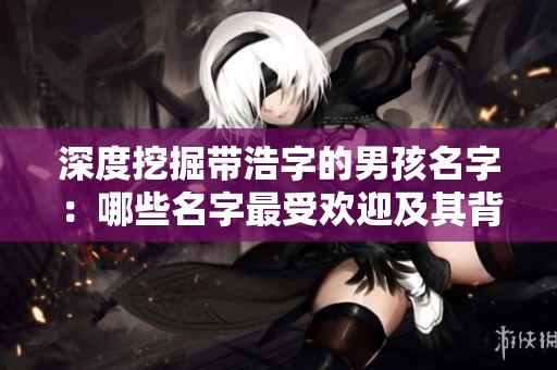 深度挖掘带浩字的男孩名字：哪些名字最受欢迎及其背后数据揭秘