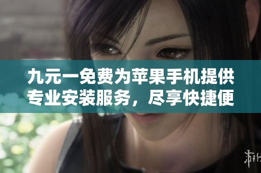 九元一免费为苹果手机提供专业安装服务，尽享快捷便利