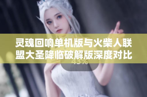 灵魂回响单机版与火柴人联盟大圣降临破解版深度对比分析与评测