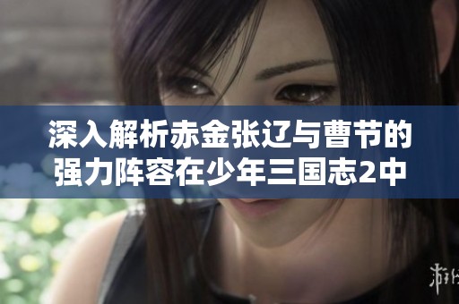 深入解析赤金张辽与曹节的强力阵容在少年三国志2中的战斗优势与策略