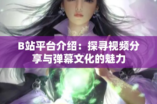 B站平台介绍：探寻视频分享与弹幕文化的魅力