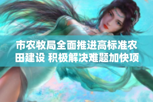 市农牧局全面推进高标准农田建设 积极解决难题加快项目进展
