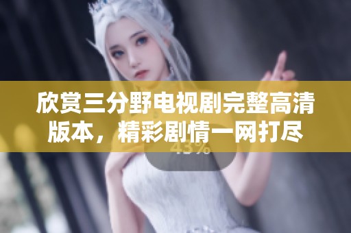 欣赏三分野电视剧完整高清版本，精彩剧情一网打尽