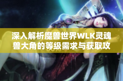 深入解析魔兽世界WLK灵魂兽大角的等级需求与获取攻略详解