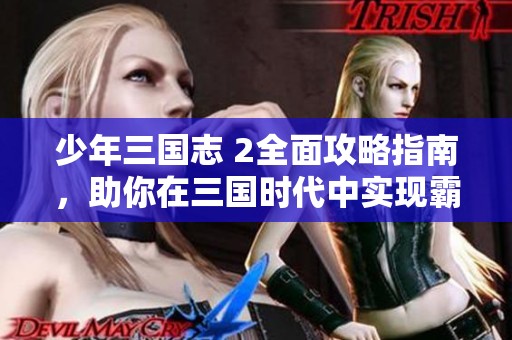 少年三国志 2全面攻略指南，助你在三国时代中实现霸主梦想！