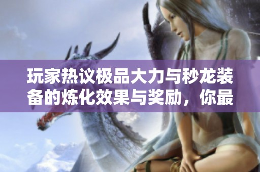 玩家热议极品大力与秒龙装备的炼化效果与奖励，你最钟爱哪一款装备呢