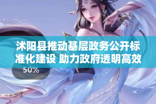 沭阳县推动基层政务公开标准化建设 助力政府透明高效服务