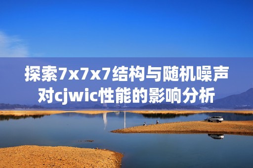 探索7x7x7结构与随机噪声对cjwic性能的影响分析