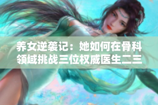 养女逆袭记：她如何在骨科领域挑战三位权威医生二三事