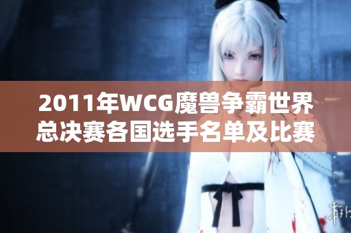 2011年WCG魔兽争霸世界总决赛各国选手名单及比赛安排详解