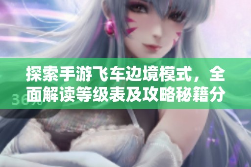 探索手游飞车边境模式，全面解读等级表及攻略秘籍分享