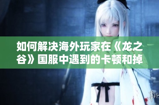 如何解决海外玩家在《龙之谷》国服中遇到的卡顿和掉线问题