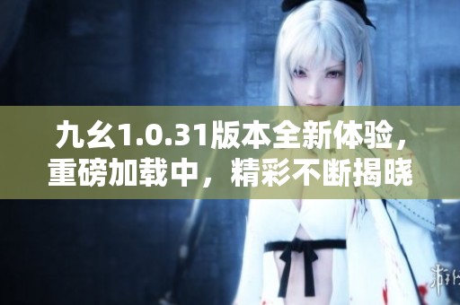 九幺1.0.31版本全新体验，重磅加载中，精彩不断揭晓