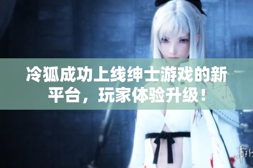 冷狐成功上线绅士游戏的新平台，玩家体验升级！