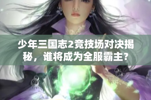 少年三国志2竞技场对决揭秘，谁将成为全服霸主？
