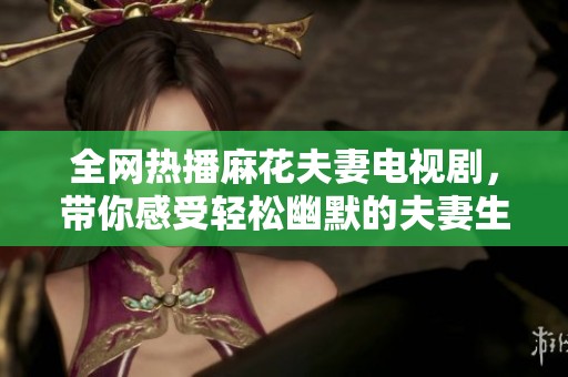 全网热播麻花夫妻电视剧，带你感受轻松幽默的夫妻生活