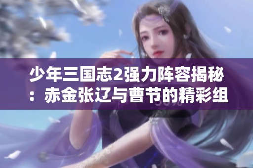 少年三国志2强力阵容揭秘：赤金张辽与曹节的精彩组合解析