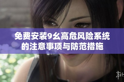 免费安装9幺高危风险系统的注意事项与防范措施