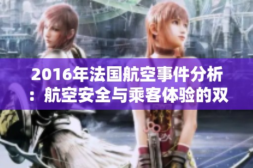 2016年法国航空事件分析：航空安全与乘客体验的双重考量