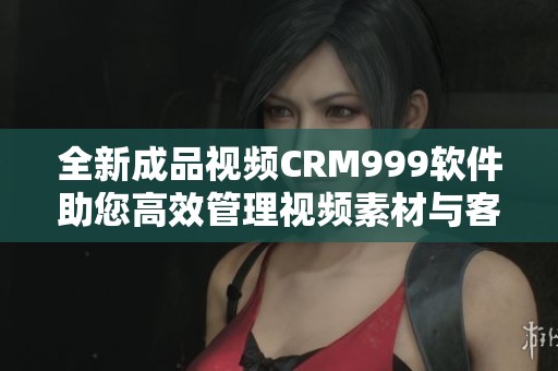 全新成品视频CRM999软件助您高效管理视频素材与客户关系