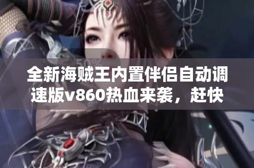 全新海贼王内置伴侣自动调速版v860热血来袭，赶快体验吧！