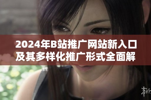 2024年B站推广网站新入口及其多样化推广形式全面解析