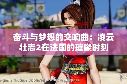 奋斗与梦想的交响曲：凌云壮志2在法国的璀璨时刻