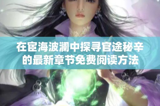 在宦海波澜中探寻官途秘辛的最新章节免费阅读方法