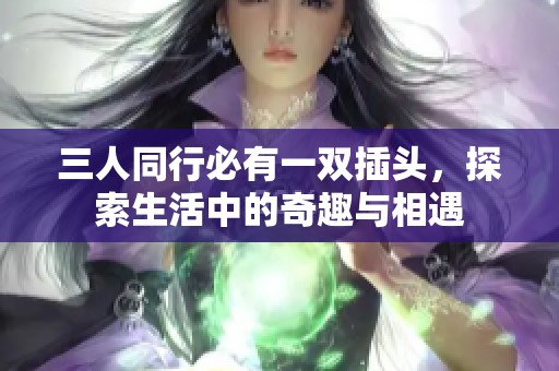 三人同行必有一双插头，探索生活中的奇趣与相遇