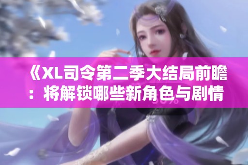 《XL司令第二季大结局前瞻：将解锁哪些新角色与剧情变化》