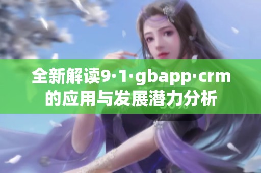 全新解读9·1·gbapp·crm的应用与发展潜力分析