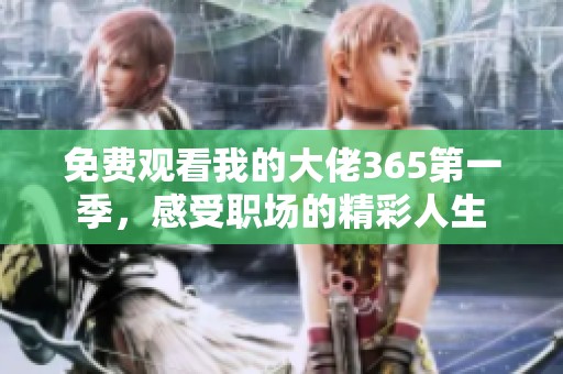 免费观看我的大佬365第一季，感受职场的精彩人生
