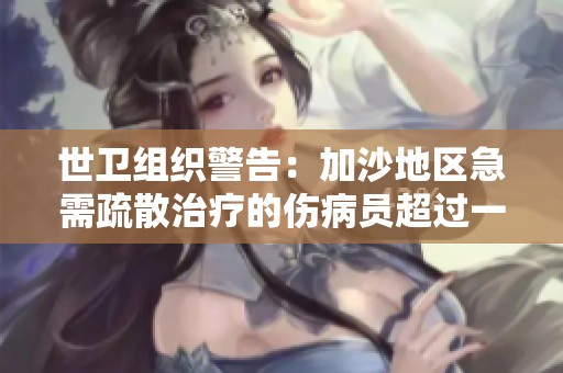 世卫组织警告：加沙地区急需疏散治疗的伤病员超过一万人