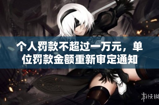 个人罚款不超过一万元，单位罚款金额重新审定通知