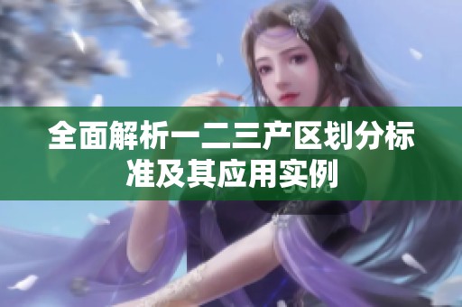 全面解析一二三产区划分标准及其应用实例