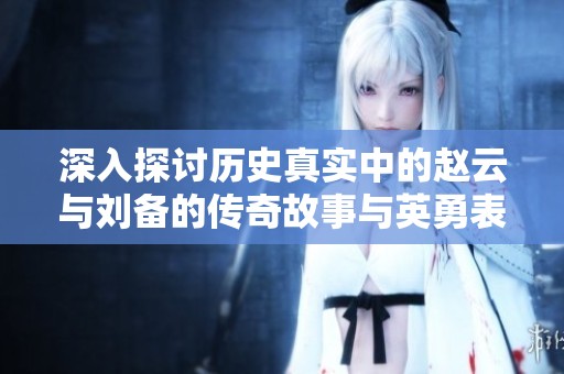 深入探讨历史真实中的赵云与刘备的传奇故事与英勇表现