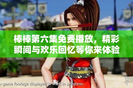 棒棒第六集免费播放，精彩瞬间与欢乐回忆等你来体验