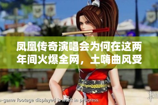 凤凰传奇演唱会为何在这两年间火爆全网，土嗨曲风受捧原因解析